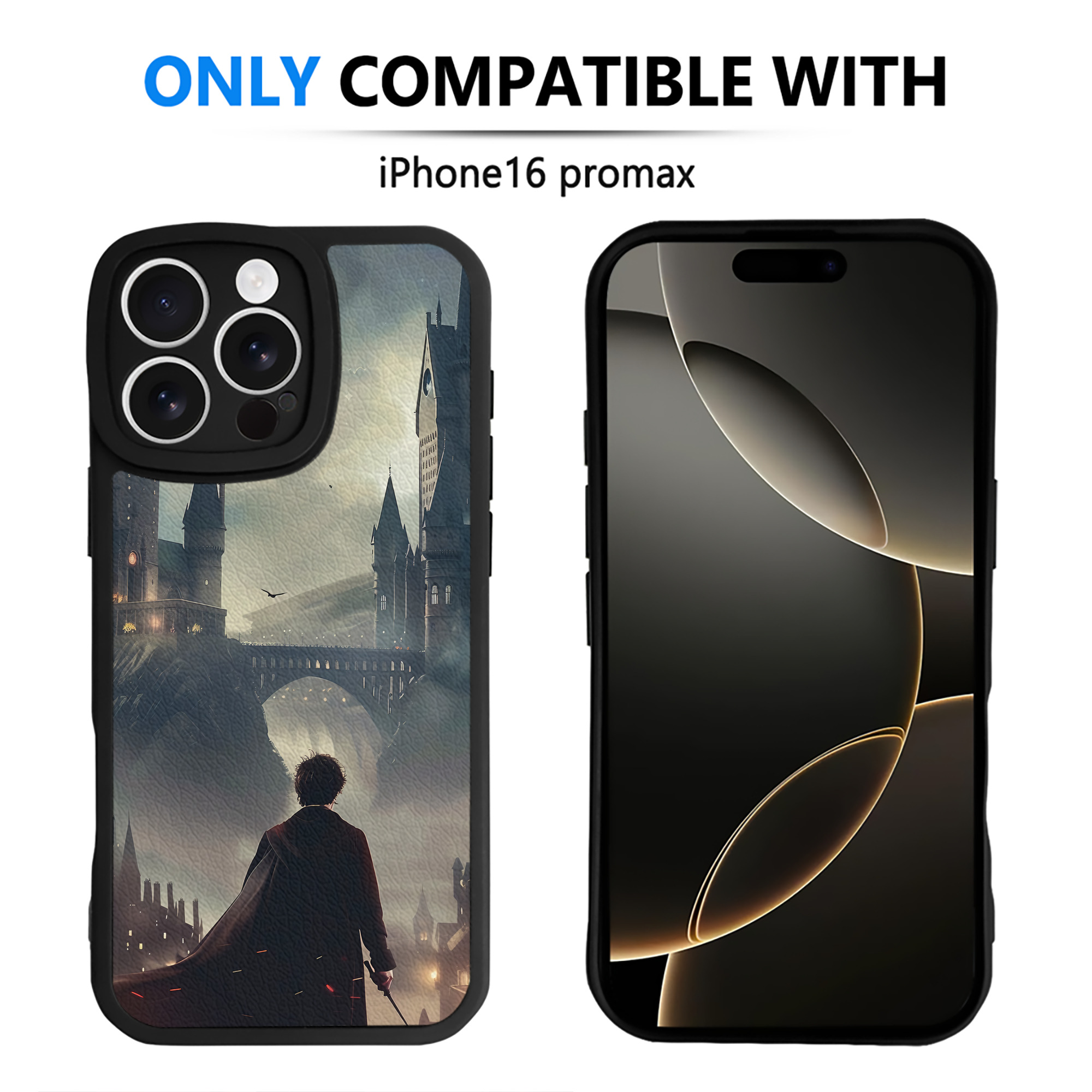 （画像用） Harry Potter ハリー・ポッターシリーズ 【iPhone 16シリーズ対応】シリコンスマホケース（レザー調） 材質：シリコン